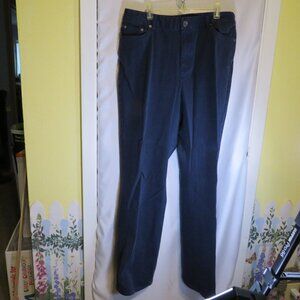 Vintage Villager 99% Cotton Straight Leg, High Rise, Stretch Jeans Dark Blue